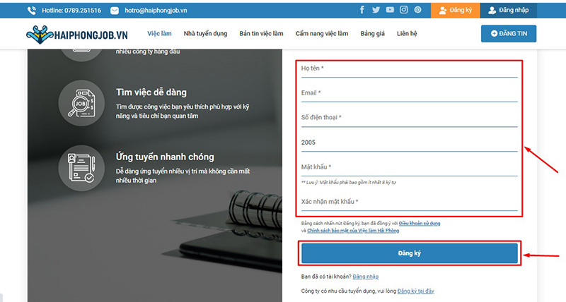 Hướng dẫn nộp CV